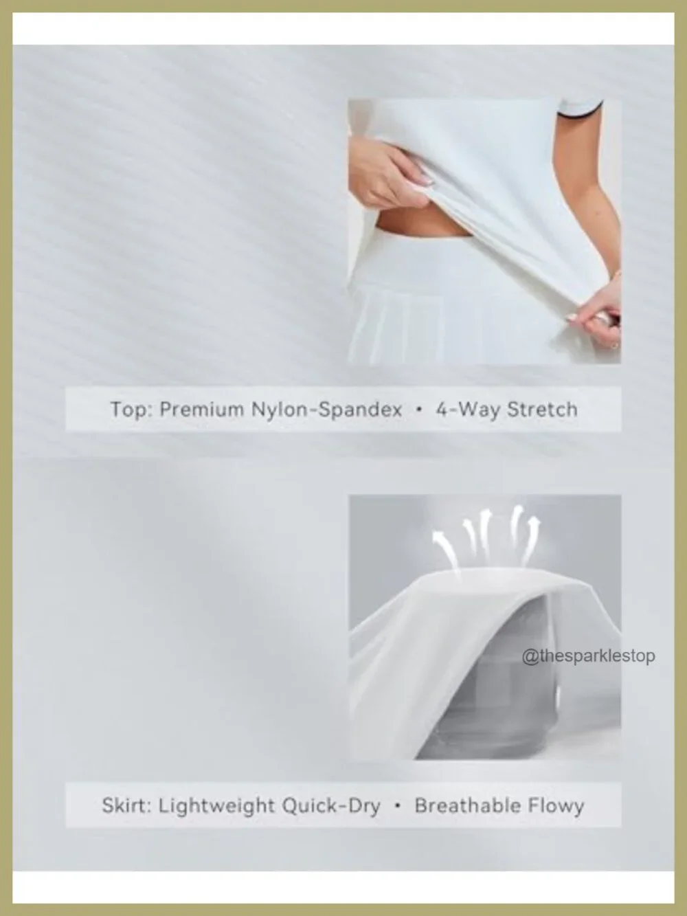 Women's Golf Tennis Skirt Set with Polo Top, Pleated Skort, Built-in Shorts,
